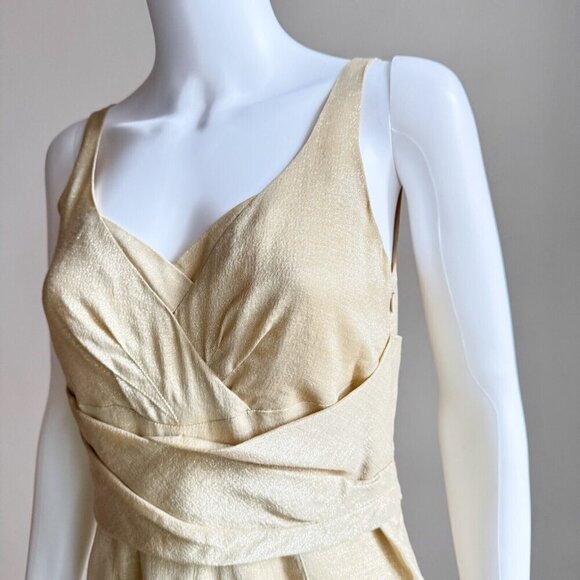 Moschino Light Nude Beige w Sparkle Cocktail Dress 10 - Picture 5 of 6